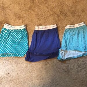 XL Calvin Klein PJ Shorts- 3 pair